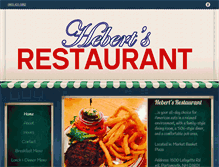 Tablet Screenshot of hebertsrestaurant.com